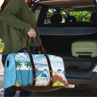 Greece Santorini Travel Bag Greek Island Blue Dome Architecture Art