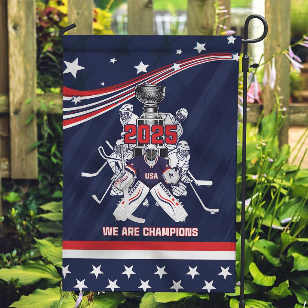 United States Ice Hockey Garden Flag USA We Are Champions 2025