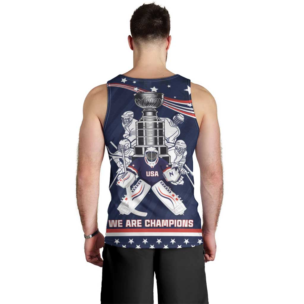 United States Ice Hockey Men Tank Top USA We Are Champions 2025