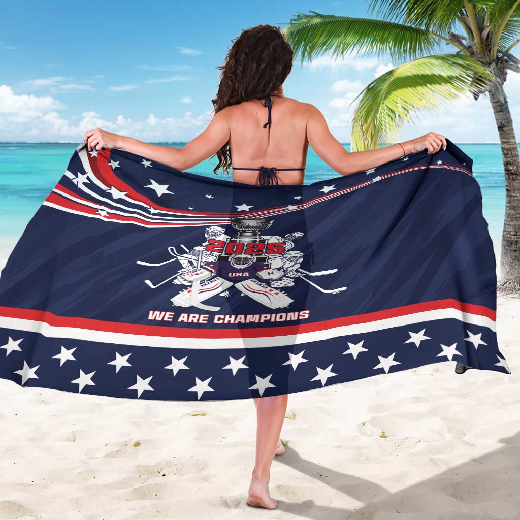 United States Ice Hockey Sarong USA We Are Champions 2025