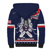 United States Ice Hockey Sherpa Hoodie USA We Are Champions 2025