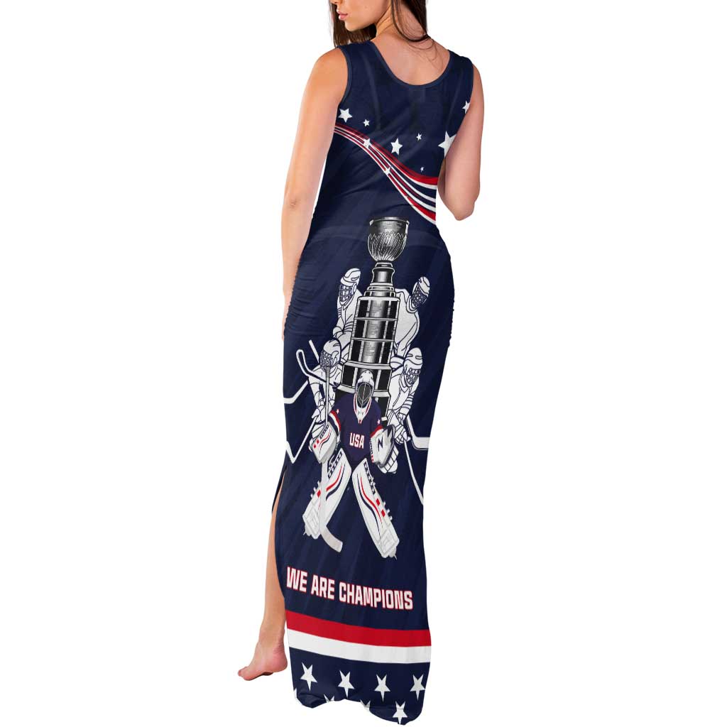 United States Ice Hockey Tank Maxi Dress USA We Are Champions 2025