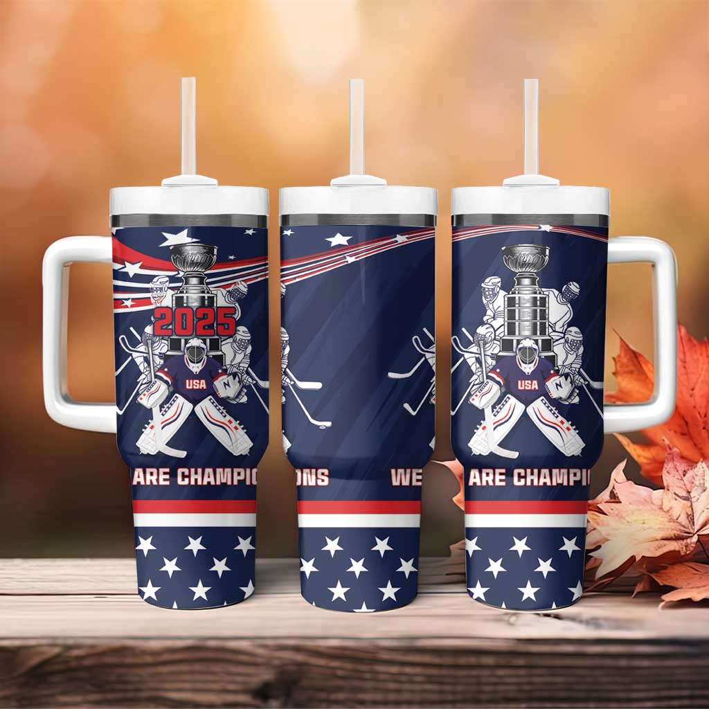 United States Ice Hockey Tumbler With Handle USA We Are Champions 2025