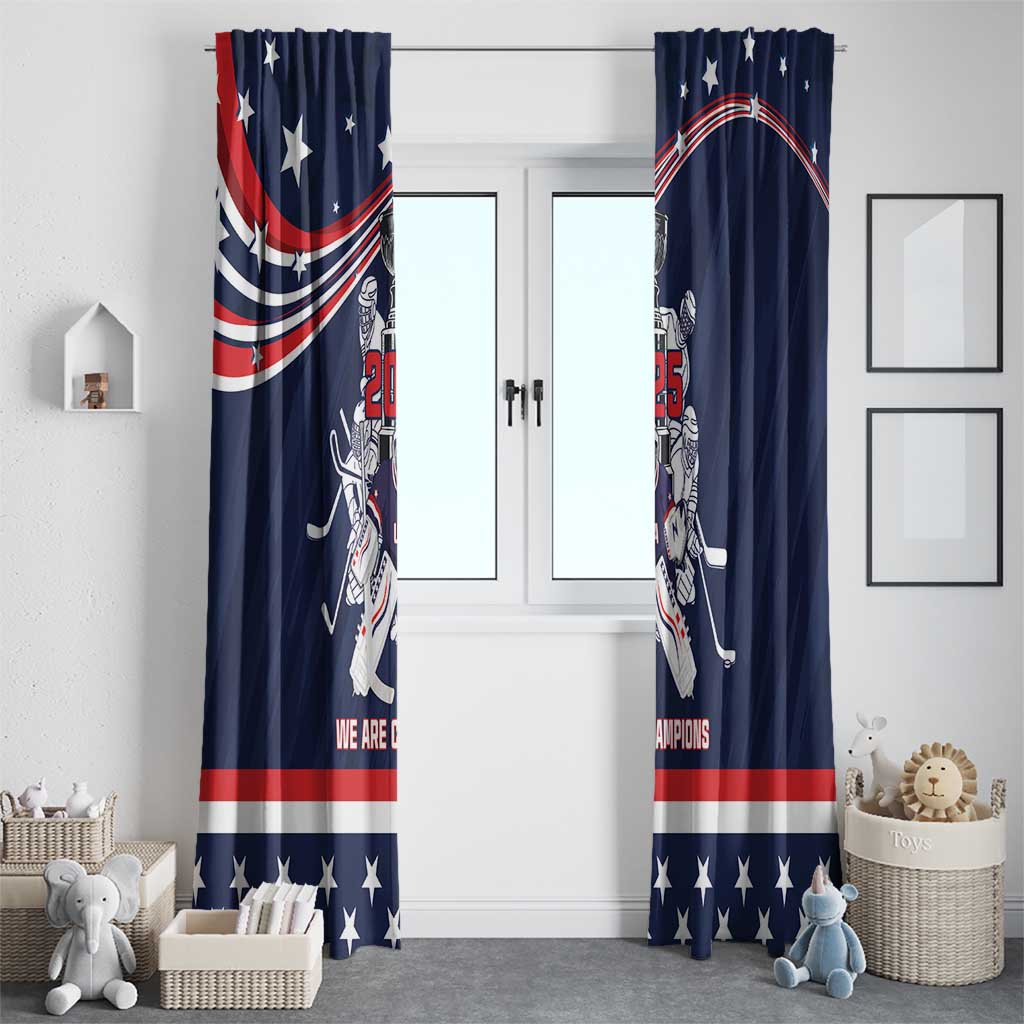 United States Ice Hockey Window Curtain USA We Are Champions 2025