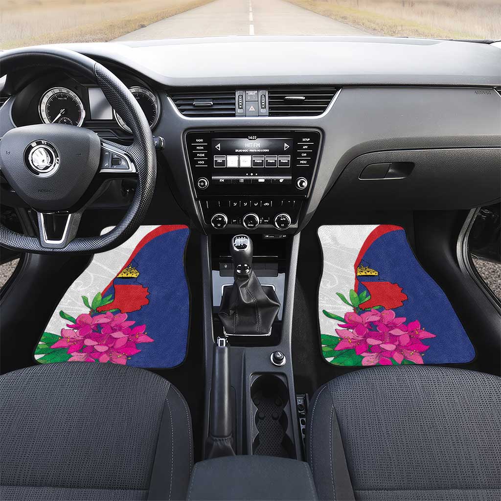 Furstentum Liechtenstein Car Mats Kestrel With Alpine Rose Flower