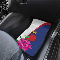 Furstentum Liechtenstein Car Mats Kestrel With Alpine Rose Flower