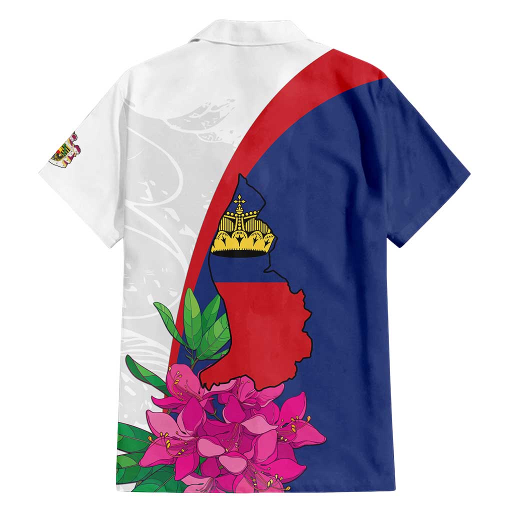 Furstentum Liechtenstein Family Matching Tank Maxi Dress and Hawaiian Shirt Kestrel With Alpine Rose Flower