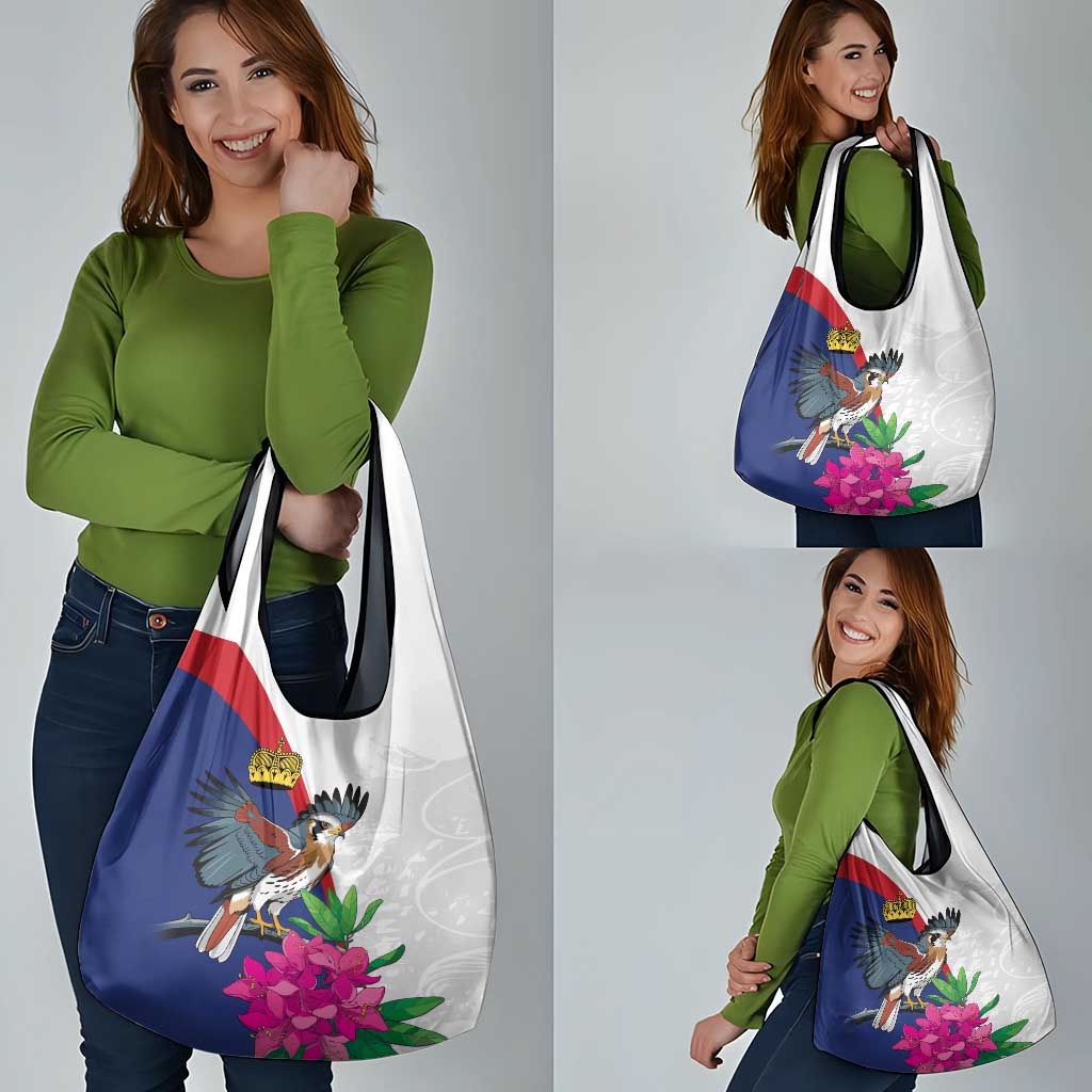 Furstentum Liechtenstein Grocery Bag Kestrel With Alpine Rose Flower