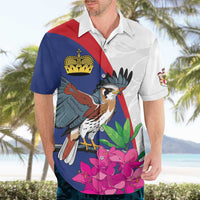 Furstentum Liechtenstein Hawaiian Shirt Kestrel With Alpine Rose Flower