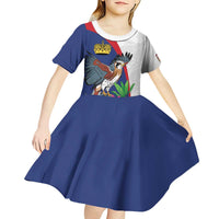 Furstentum Liechtenstein Kid Short Sleeve Dress Kestrel With Alpine Rose Flower