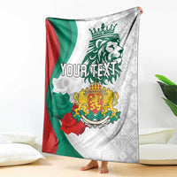 Personalized Bulgaria Independence Day Blanket Suedinenieto Pravi Silata Folk Pattern