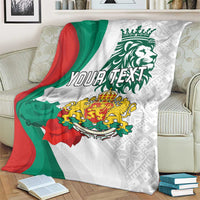 Personalized Bulgaria Independence Day Blanket Suedinenieto Pravi Silata Folk Pattern