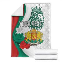 Personalized Bulgaria Independence Day Blanket Suedinenieto Pravi Silata Folk Pattern