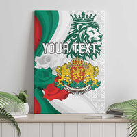 Personalized Bulgaria Independence Day Canvas Wall Art Suedinenieto Pravi Silata Folk Pattern