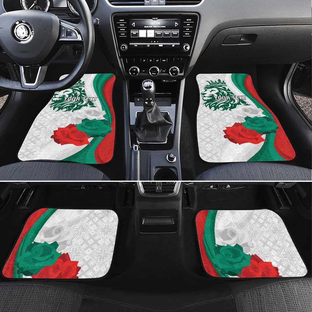 Personalized Bulgaria Independence Day Car Mats Suedinenieto Pravi Silata Folk Pattern