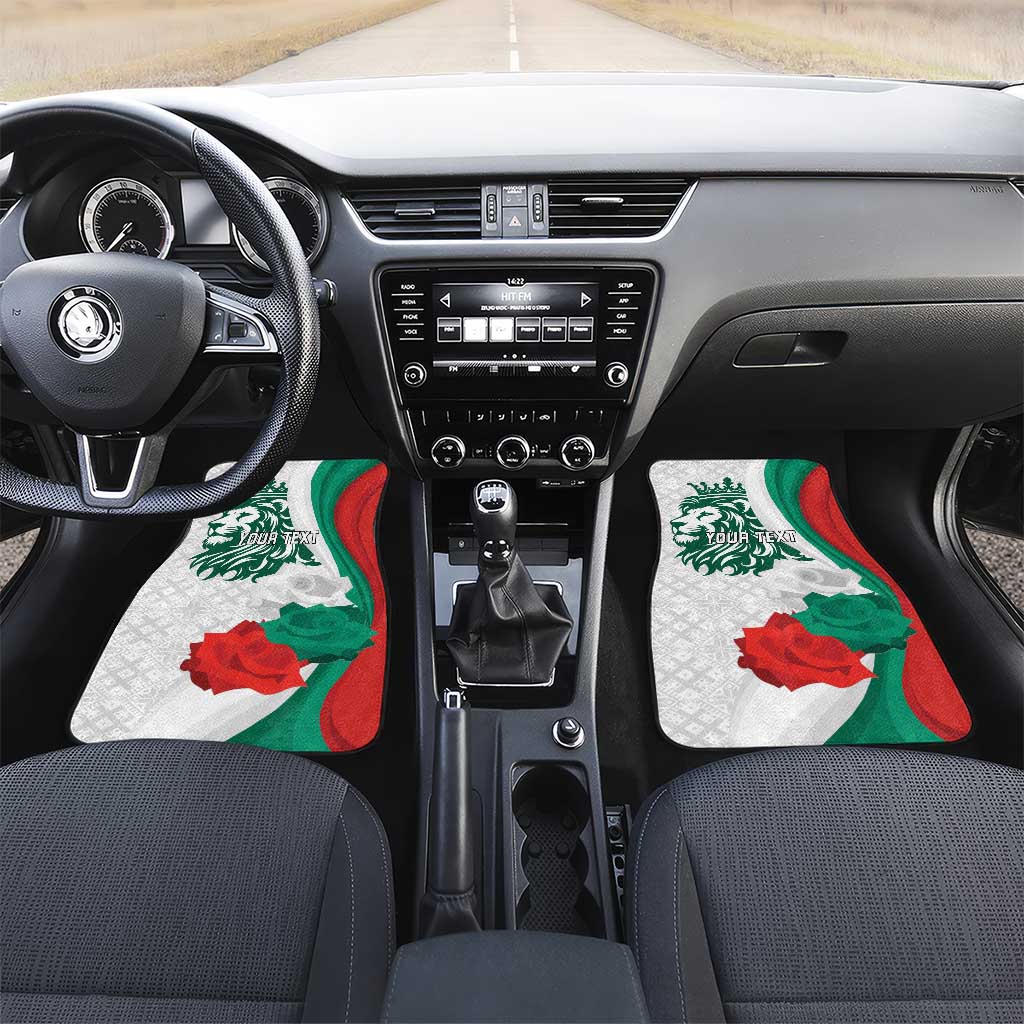 Personalized Bulgaria Independence Day Car Mats Suedinenieto Pravi Silata Folk Pattern