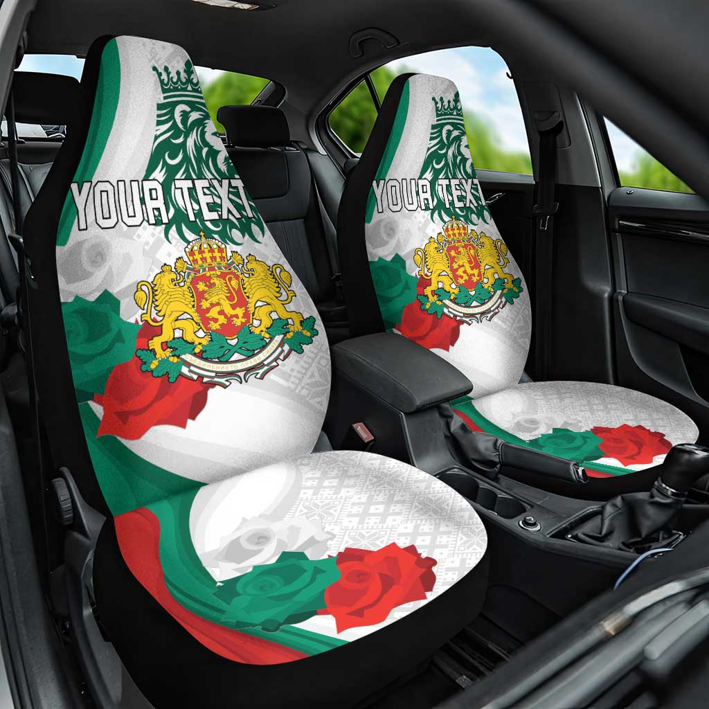 Personalized Bulgaria Independence Day Car Seat Cover Suedinenieto Pravi Silata Folk Pattern