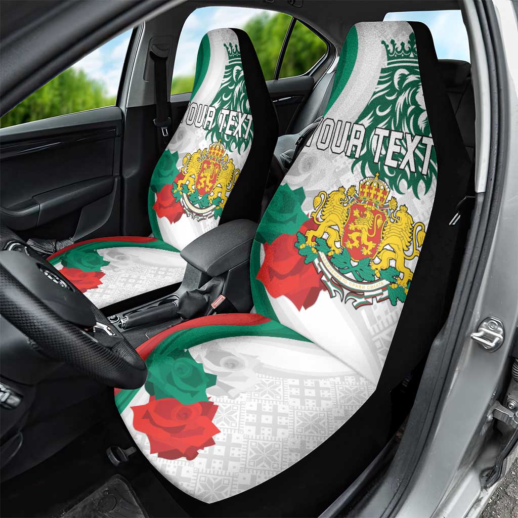 Personalized Bulgaria Independence Day Car Seat Cover Suedinenieto Pravi Silata Folk Pattern