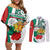 Personalized Bulgaria Independence Day Couples Matching Off Shoulder Short Dress and Long Sleeve Button Shirt Suedinenieto Pravi Silata Folk Pattern