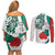 Personalized Bulgaria Independence Day Couples Matching Off Shoulder Short Dress and Long Sleeve Button Shirt Suedinenieto Pravi Silata Folk Pattern