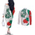 Personalized Bulgaria Independence Day Couples Matching Off The Shoulder Long Sleeve Dress and Long Sleeve Button Shirt Suedinenieto Pravi Silata Folk Pattern
