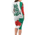 Personalized Bulgaria Independence Day Family Matching Long Sleeve Bodycon Dress and Hawaiian Shirt Suedinenieto Pravi Silata Folk Pattern