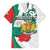 Personalized Bulgaria Independence Day Family Matching Off The Shoulder Long Sleeve Dress and Hawaiian Shirt Suedinenieto Pravi Silata Folk Pattern