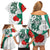 Personalized Bulgaria Independence Day Family Matching Off Shoulder Short Dress and Hawaiian Shirt Suedinenieto Pravi Silata Folk Pattern