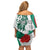 Personalized Bulgaria Independence Day Family Matching Off Shoulder Short Dress and Hawaiian Shirt Suedinenieto Pravi Silata Folk Pattern