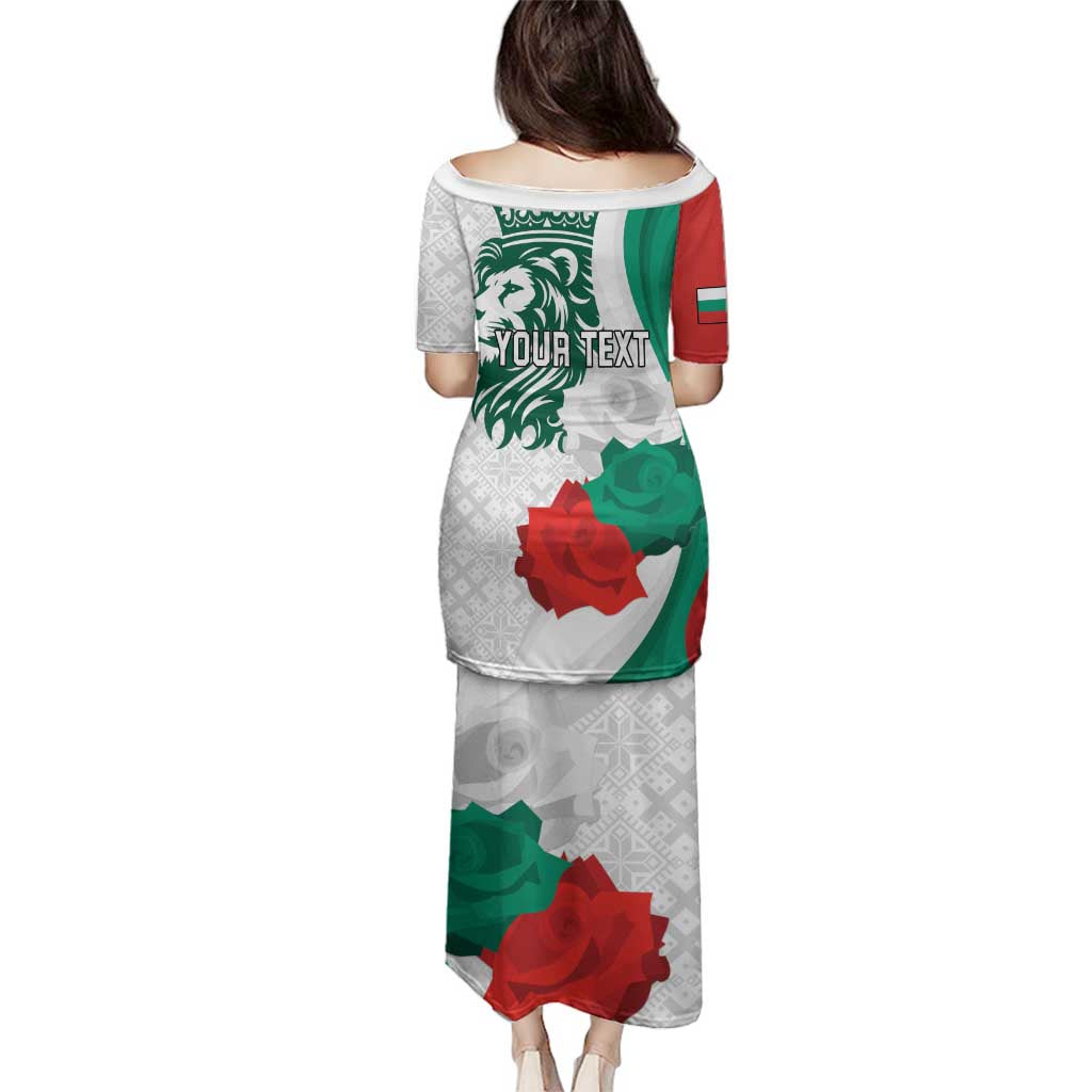 Personalized Bulgaria Independence Day Family Matching Puletasi and Hawaiian Shirt Suedinenieto Pravi Silata Folk Pattern