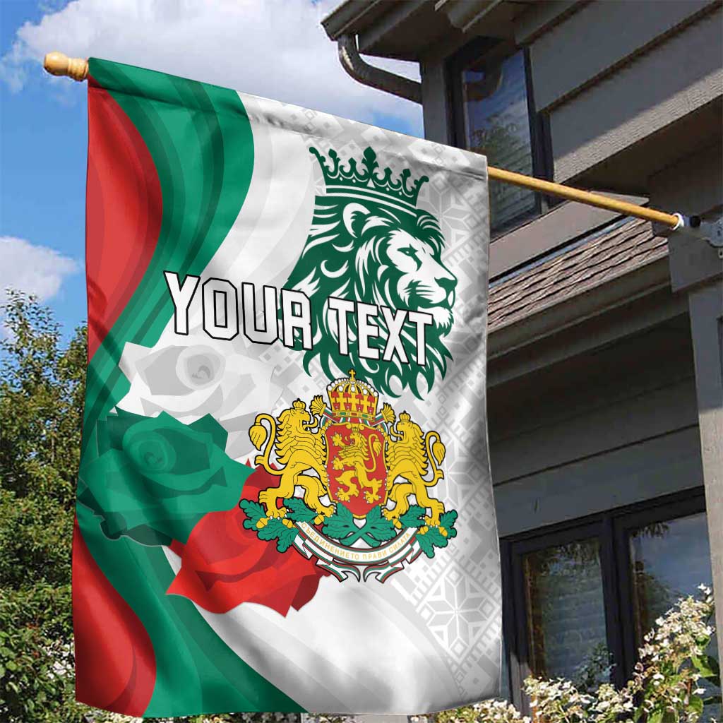 Personalized Bulgaria Independence Day Garden Flag Suedinenieto Pravi Silata Folk Pattern