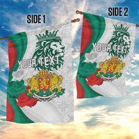 Personalized Bulgaria Independence Day Garden Flag Suedinenieto Pravi Silata Folk Pattern