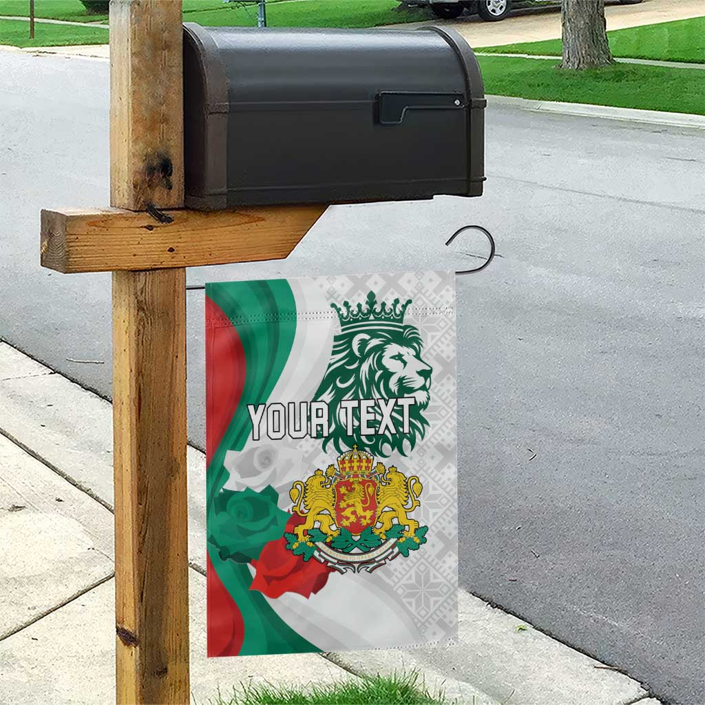 Personalized Bulgaria Independence Day Garden Flag Suedinenieto Pravi Silata Folk Pattern