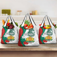 Personalized Bulgaria Independence Day Grocery Bag Suedinenieto Pravi Silata Folk Pattern