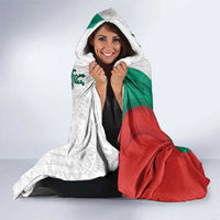 Personalized Bulgaria Independence Day Hooded Blanket Suedinenieto Pravi Silata Folk Pattern