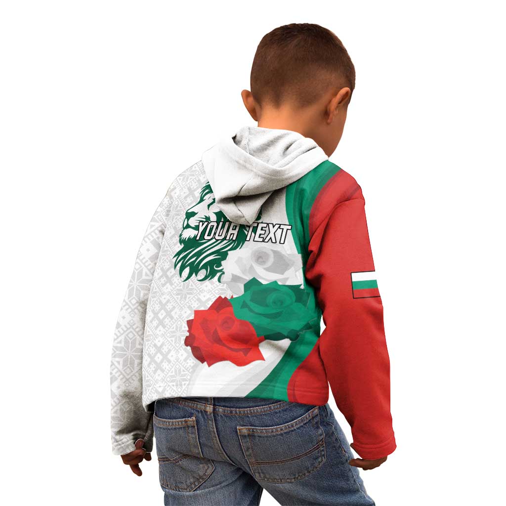 Personalized Bulgaria Independence Day Kid Hoodie Suedinenieto Pravi Silata Folk Pattern