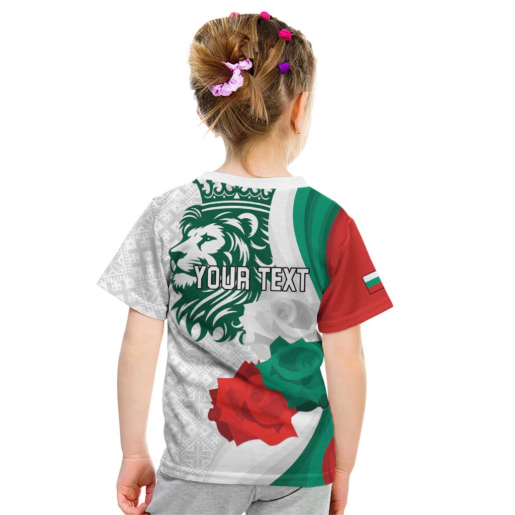 Personalized Bulgaria Independence Day Kid T Shirt Suedinenieto Pravi Silata Folk Pattern