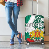 Personalized Bulgaria Independence Day Luggage Cover Suedinenieto Pravi Silata Folk Pattern