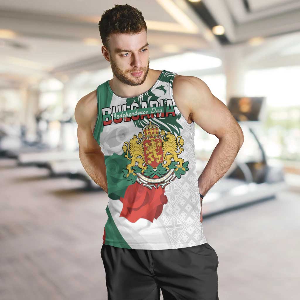 Personalized Bulgaria Independence Day Men Tank Top Suedinenieto Pravi Silata Folk Pattern