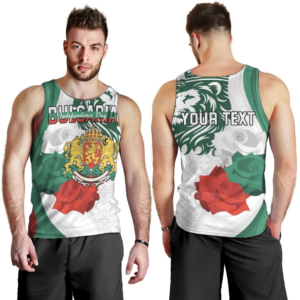 Personalized Bulgaria Independence Day Men Tank Top Suedinenieto Pravi Silata Folk Pattern