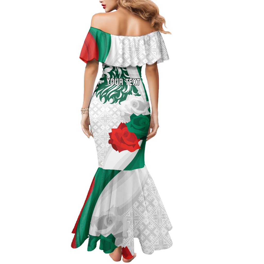 Personalized Bulgaria Independence Day Mermaid Dress Suedinenieto Pravi Silata Folk Pattern