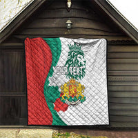 Personalized Bulgaria Independence Day Quilt Suedinenieto Pravi Silata Folk Pattern