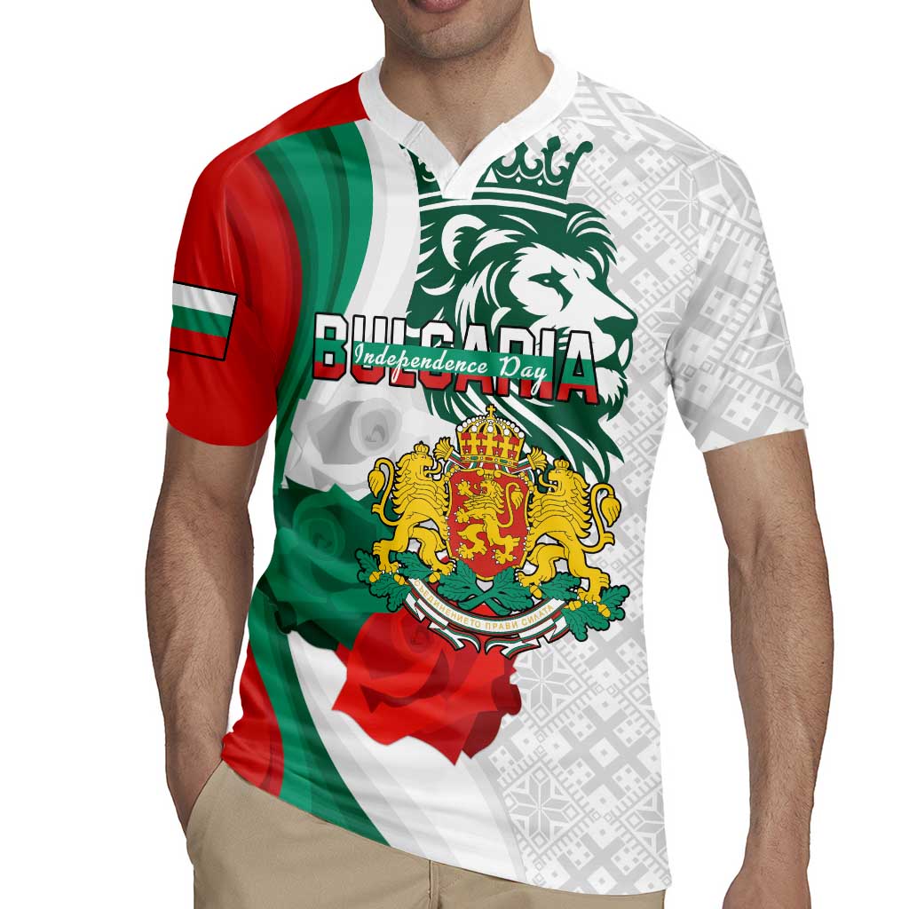 Personalized Bulgaria Independence Day Rugby Jersey Suedinenieto Pravi Silata Folk Pattern
