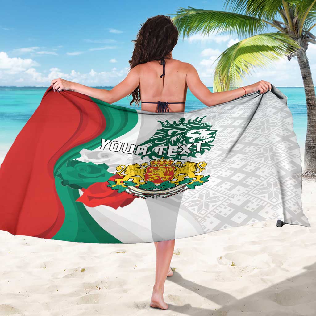 Personalized Bulgaria Independence Day Sarong Suedinenieto Pravi Silata Folk Pattern