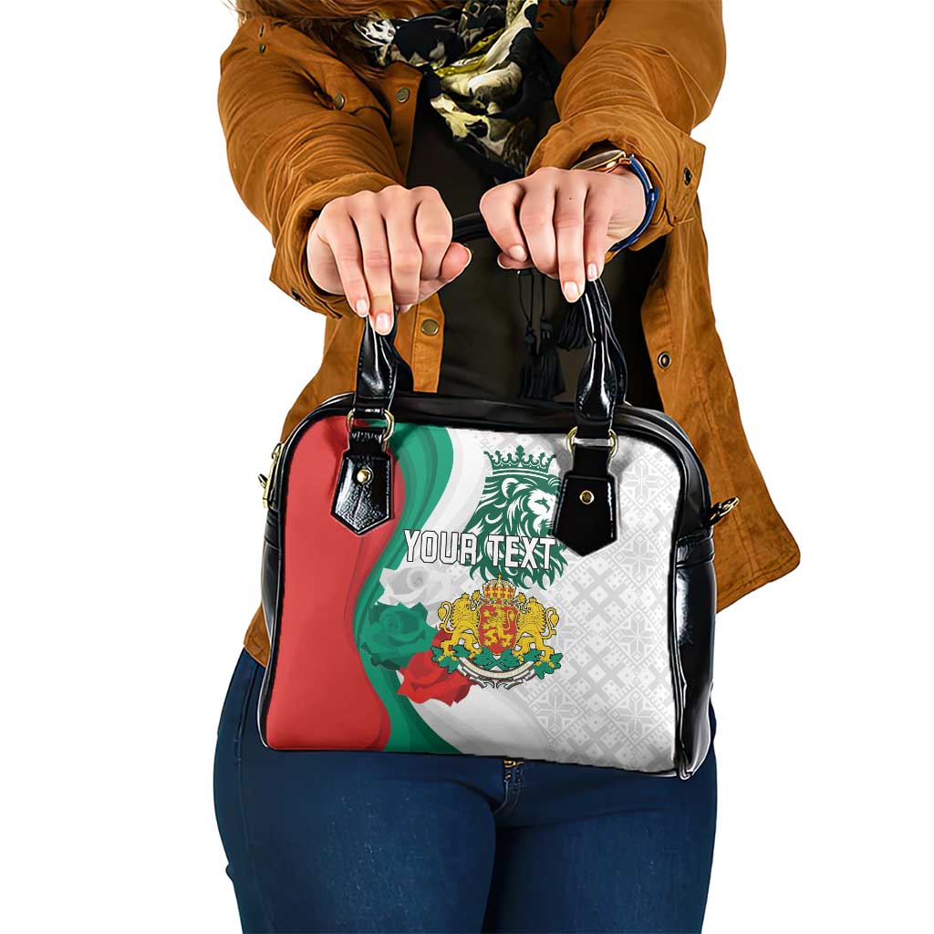 Personalized Bulgaria Independence Day Shoulder Handbag Suedinenieto Pravi Silata Folk Pattern