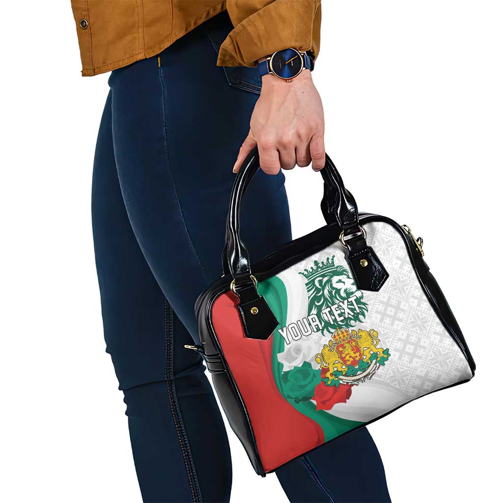 Personalized Bulgaria Independence Day Shoulder Handbag Suedinenieto Pravi Silata Folk Pattern