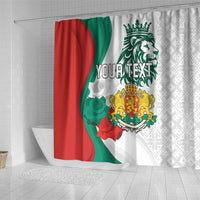 Personalized Bulgaria Independence Day Shower Curtain Suedinenieto Pravi Silata Folk Pattern