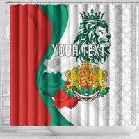 Personalized Bulgaria Independence Day Shower Curtain Suedinenieto Pravi Silata Folk Pattern