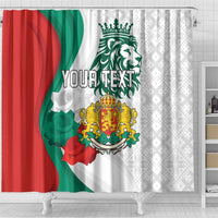 Personalized Bulgaria Independence Day Shower Curtain Suedinenieto Pravi Silata Folk Pattern