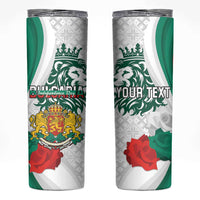 Personalized Bulgaria Independence Day Skinny Tumbler Suedinenieto Pravi Silata Folk Pattern